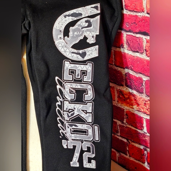 Ecko Unlimited Other - Ecko Unlimited Black Sweatpants Graffiti Logo Mens Large